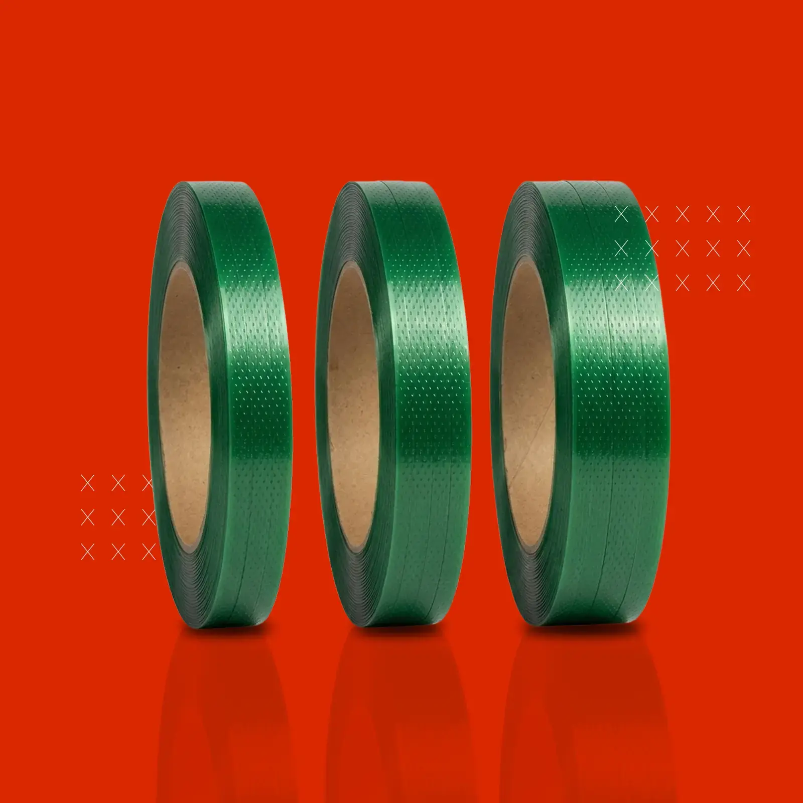 Bobina de Fita PET verde MW Pack
